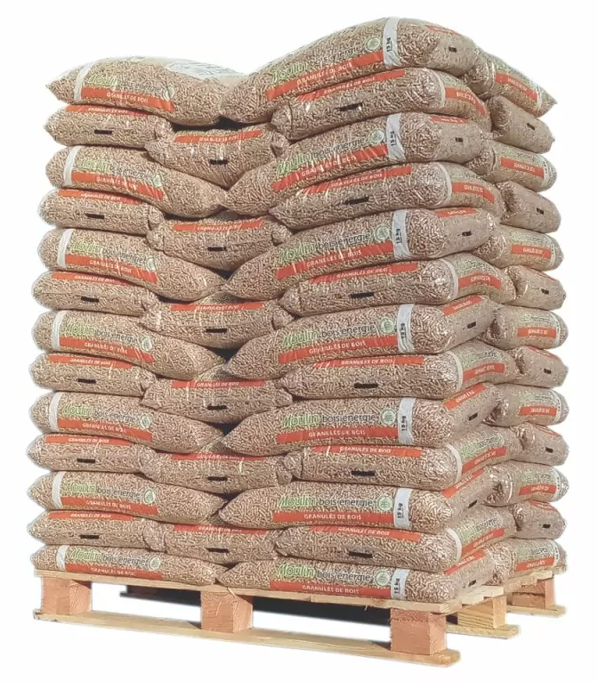 Livraison Granulés Bois MOULIN BOIS ENERGIE fabriqué en France, 100% résineux.